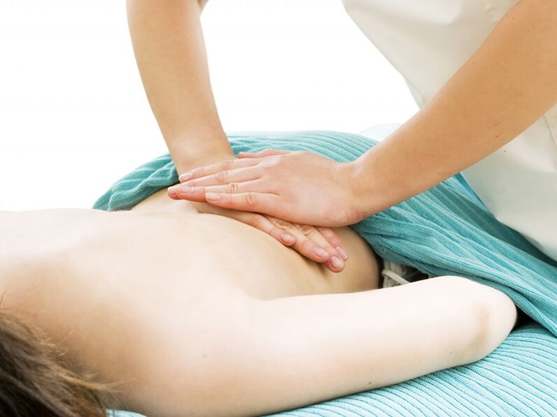 Down -Back -Schmerzmassage